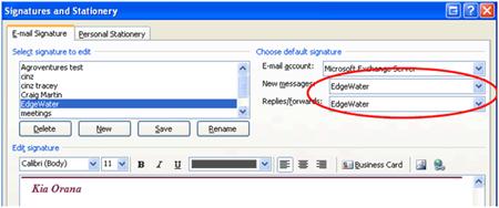 Adding an HTML Signature to Outlook 2007