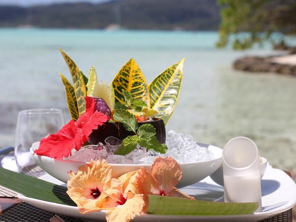 Le Tahaa Island Resort Spa La Plage Restaurant