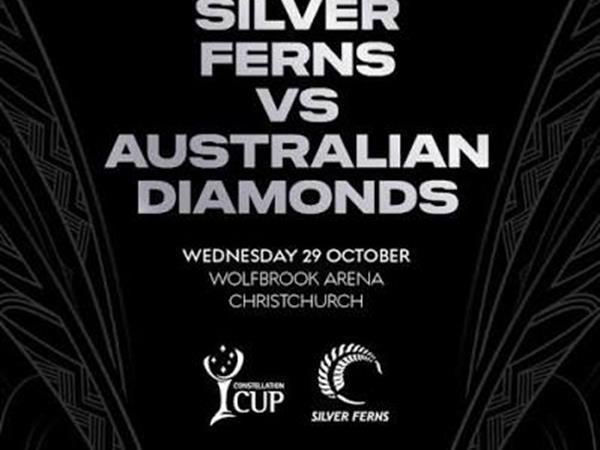 Silver Ferns v Australian Diamonds
Distinction Christchurch Hotel