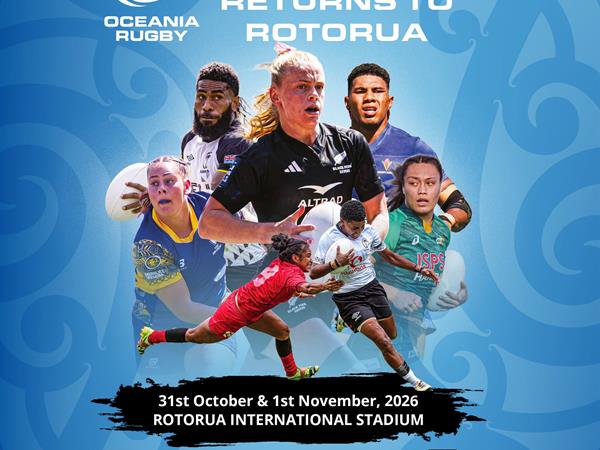 Oceania 7s Cup 2026 - Rotorua
Distinction Rotorua Hotel & Conference Centre
