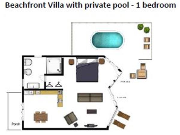 1 Bedroom Beachfront Villa
Sea Change Villas