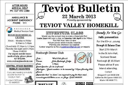 Teviot Valley Bulletin