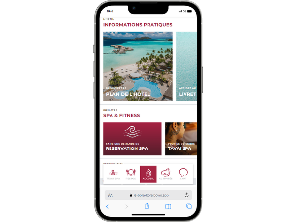 Lancement d'une application web pour une expérience client enrichie
Le Bora Bora by Pearl Resorts