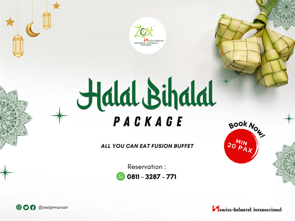 Paket Halal Bihalal - IDR 99rb Nett/Pax
Zest Jemursari, Surabaya
