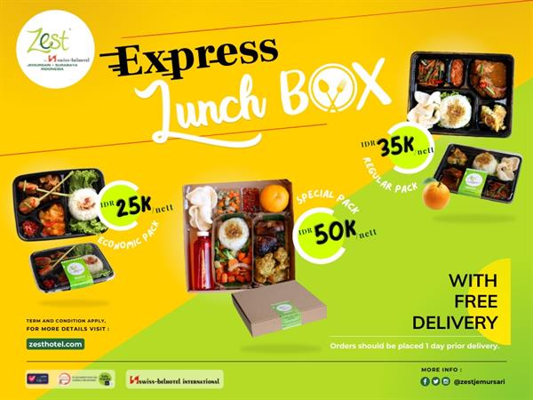 Express Lunch Box - FREE Delivery!
Zest Jemursari, Surabaya