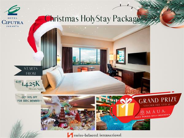 Christmas Holystay Package
Hotel Ciputra Jakarta managed by Swiss-Belhotel International