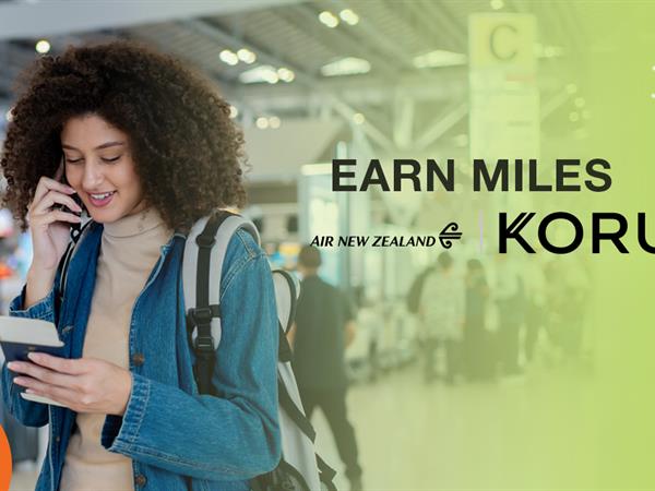Earn Airpoints™ with Koru