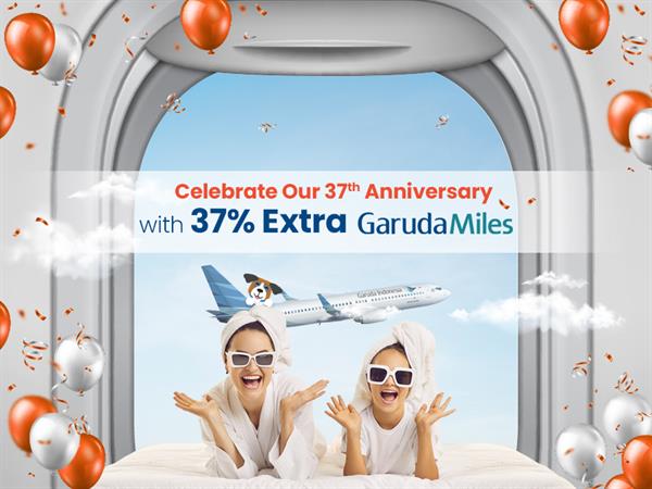 Earn 37% Extra Garuda Miles to Celebrate Swiss-Belhotel International's 37th Anniversary