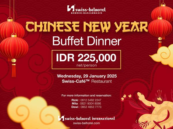 Chinese New Year Buffet Dinner
Swiss-Belhotel Borneo Banjarmasin