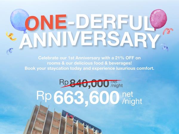 ONE-DERFUL ANNIVERSARY
Swiss-Belhotel Airport Yogyakarta