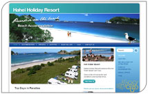 Hahei Holiday Resort's new website – just in time for summer!