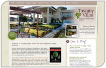 Elegant new website for Tuscany Villas Motor Inn & Conference Centre, Rotorua